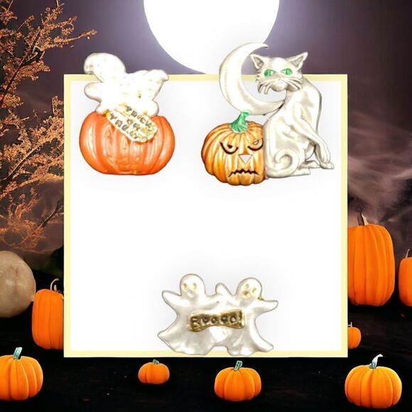HALLOWEEN PINS. AUTUMN'S DELIGHTS.  - Picture 1 of 2